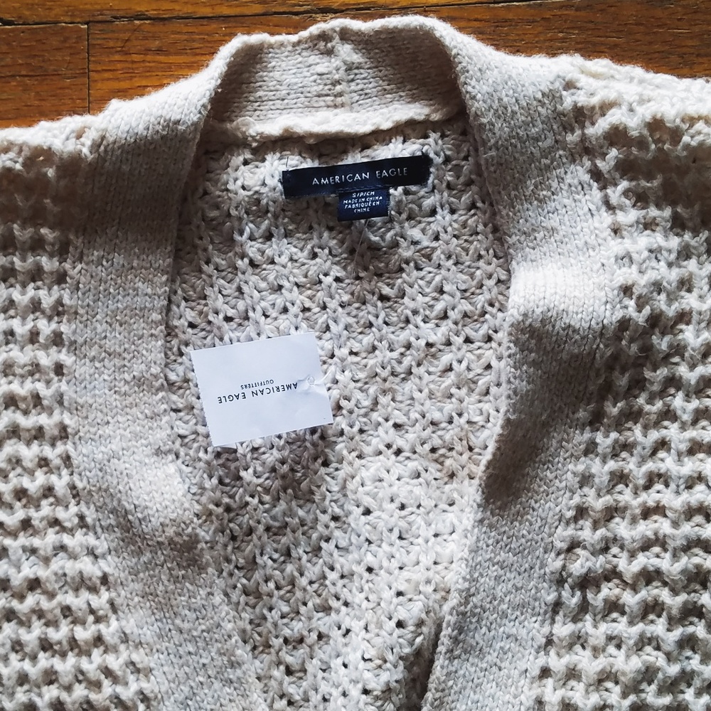 SOLD! Charmed Gathering"-Waffle Knit Cardigan - Picture 6 of 6